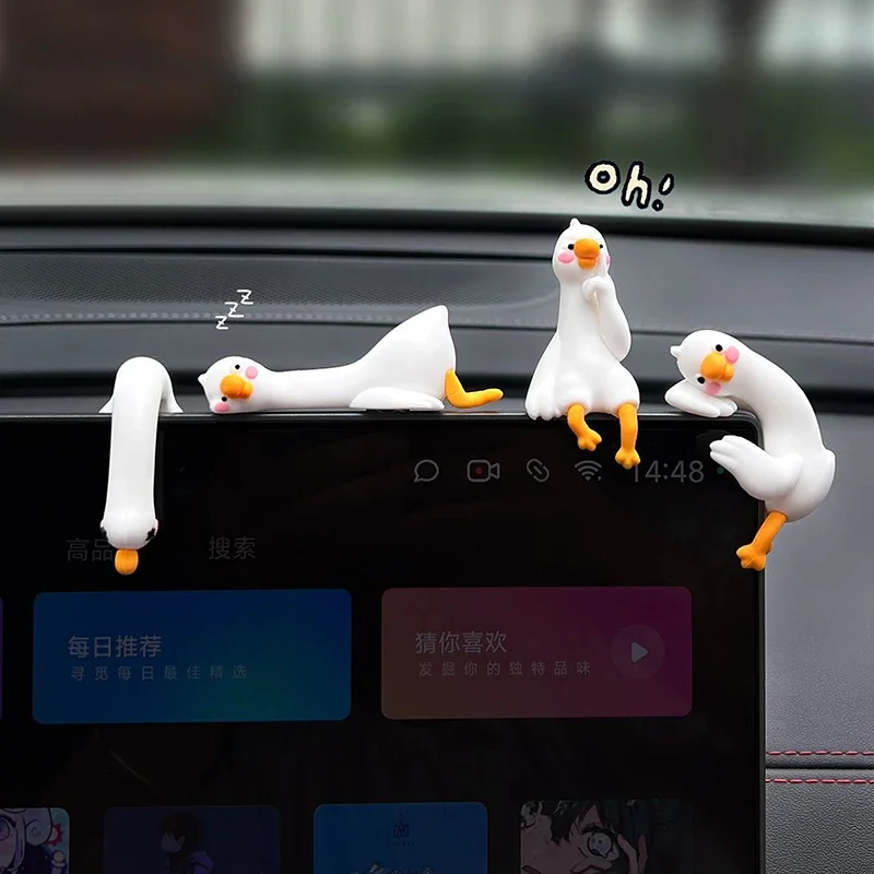 1/4pcs Cute 3D Duck Figurine M - Car Accessories Gift Ideas บทวิจารณ์และราคา