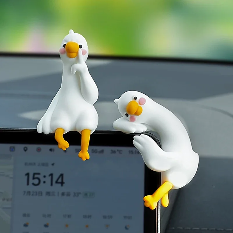 1/4pcs Cute 3D Duck Figurine M - Car Accessories Gift Ideas บทวิจารณ์และราคา