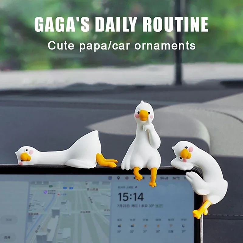 1/4pcs Cute 3D Duck Figurine M - Car Accessories Gift Ideas บทวิจารณ์และราคา